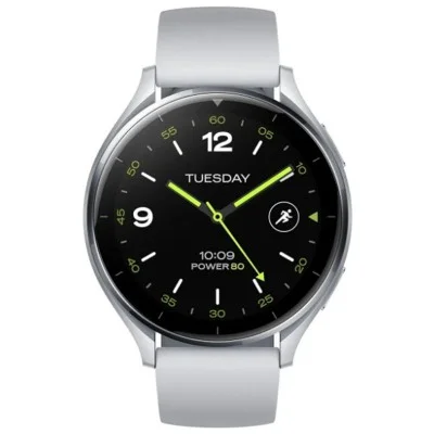 Xiaomi Watch 2 Sliver Case With Gray Tpu Strap